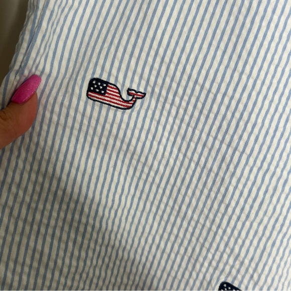 Vineyard Vines Men’s Seersucker Patriotic American Flag Breaker Short Size 32 - Picture 3 of 14